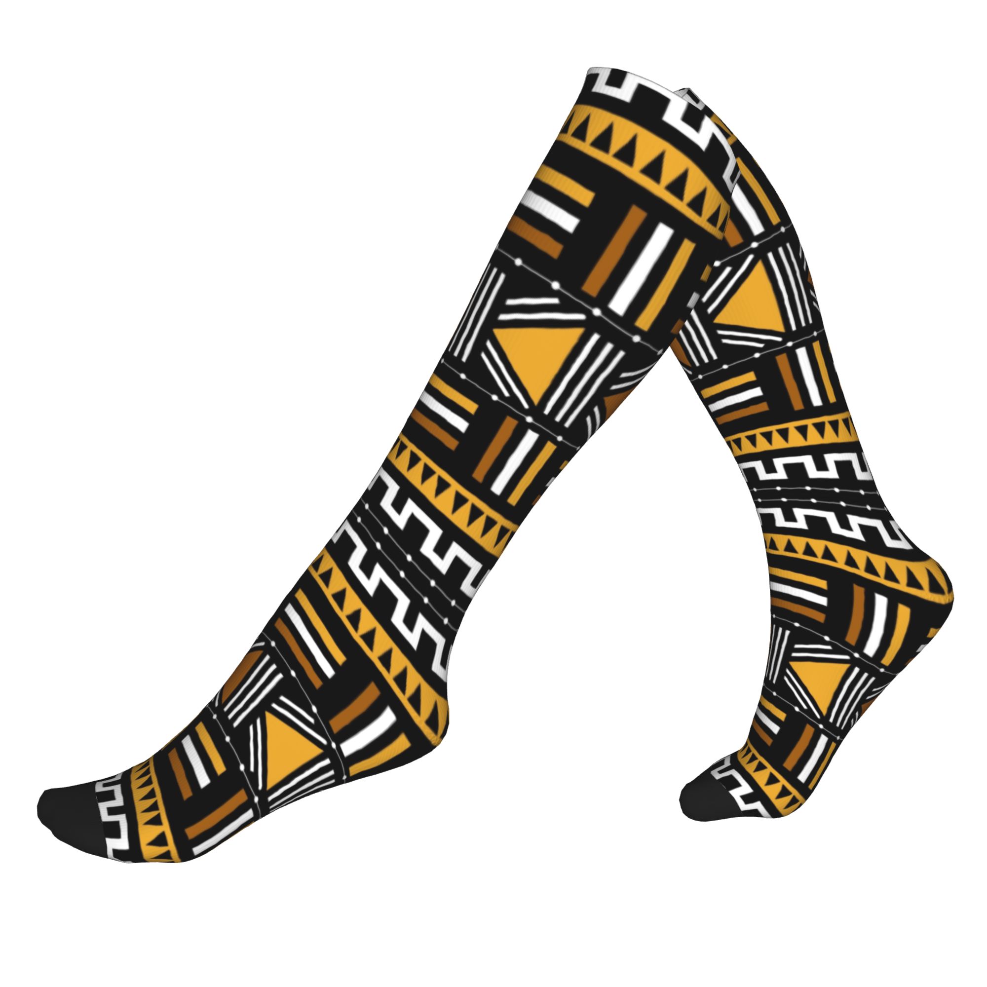 Ethnic Fashion Dress - Chaussettes de compression sportives unisexes, chaudes,