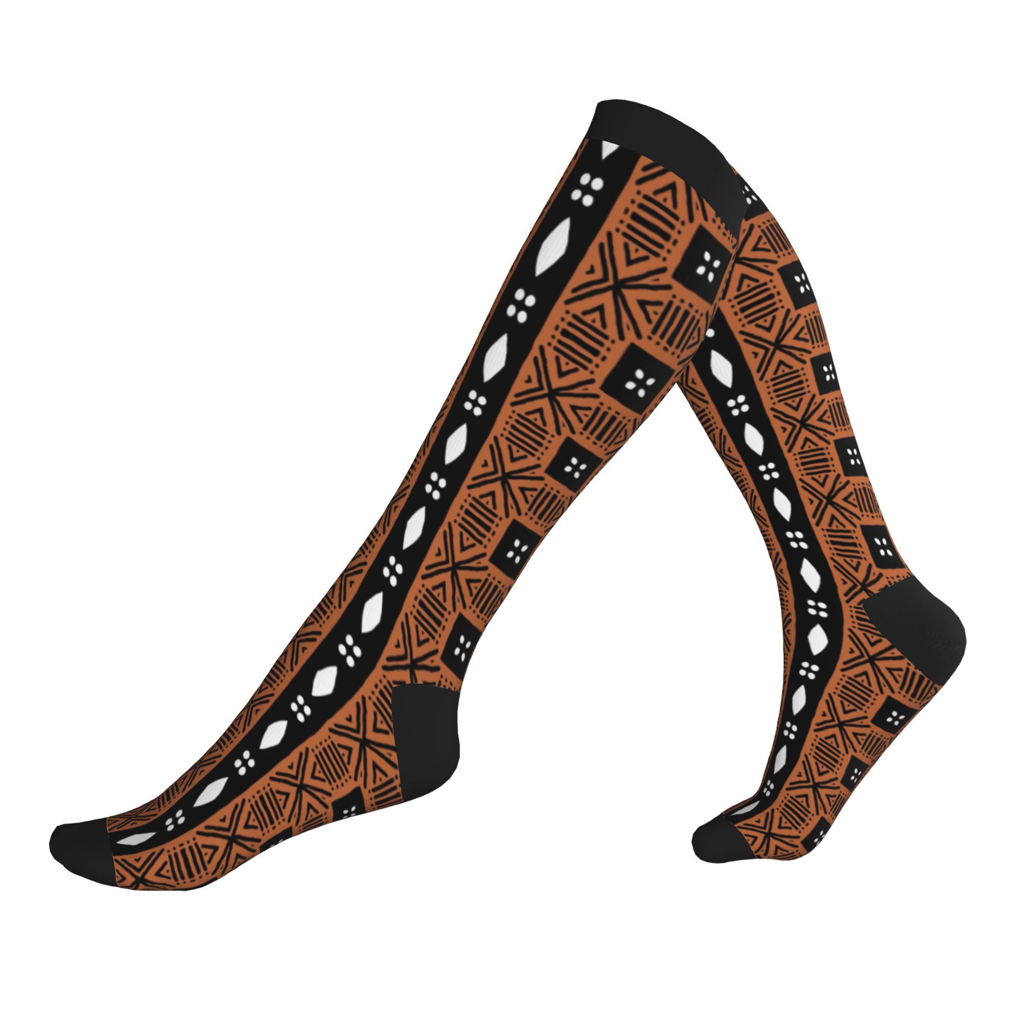 Ethnic Fashion Dress - Chaussettes de sport à compression unisexe,