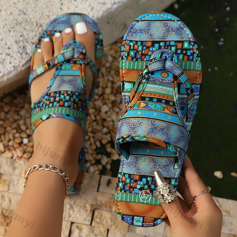 Ethnic Modern Fashion - Sandales pour femmes de grande taille