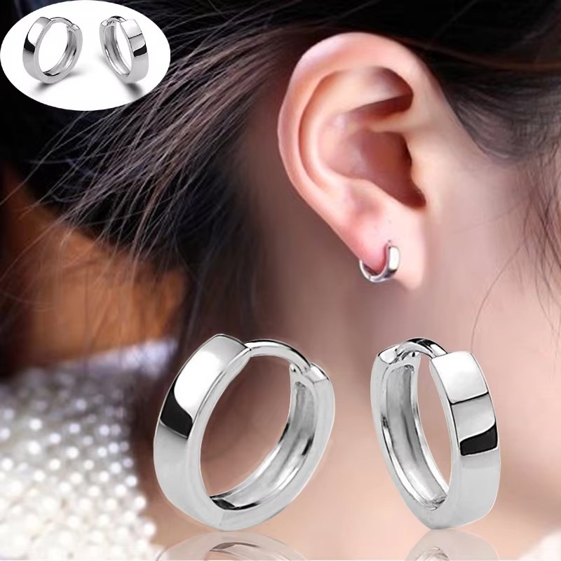 Women'S Ethnic Fashion Brands - Boucles d'oreilles en métal lisse, nouvelle
