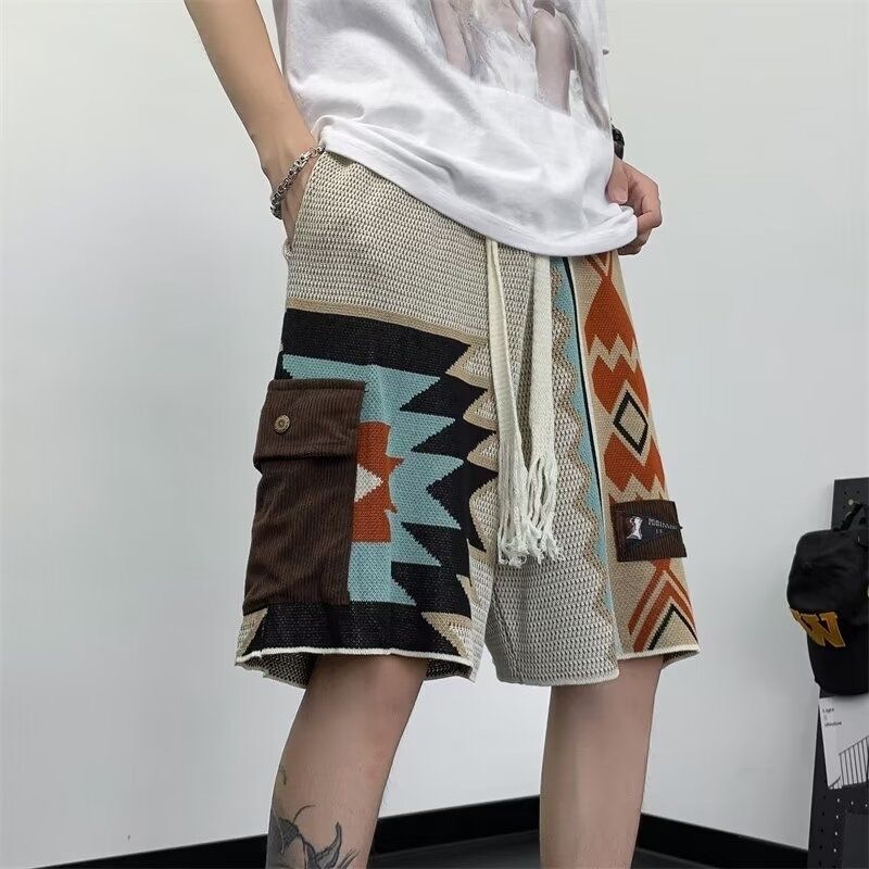 Ethnic Chic Fashion - Shorts de plage pour hommes en