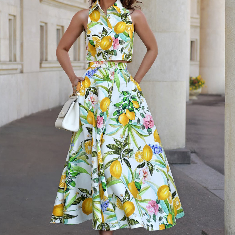 Ethnic Fashion Collection - Ensemble deux pièces bohème chic pour