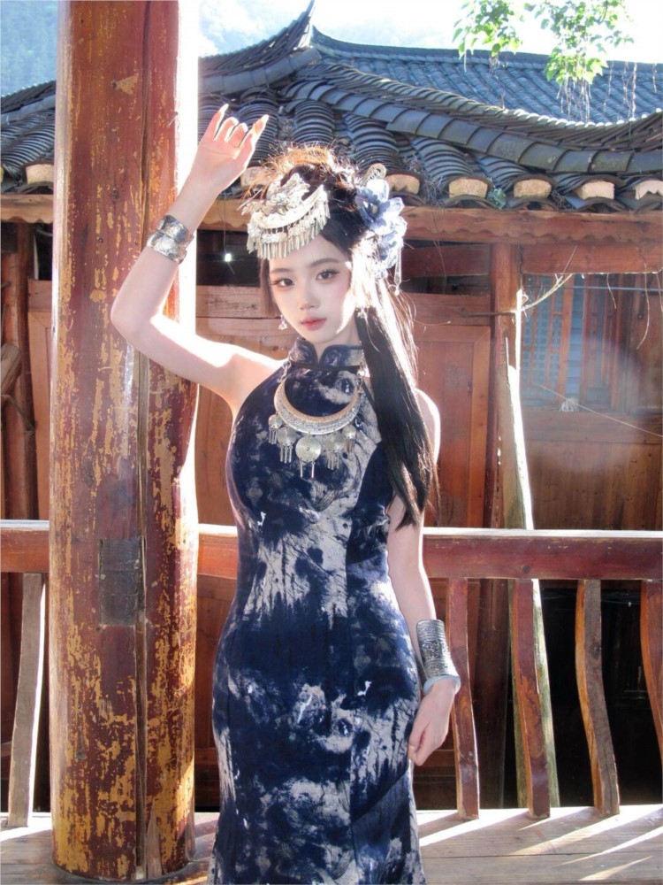 Nouvelle robe batik tendance p - Ethnic Dress Fashion Show avis et prix