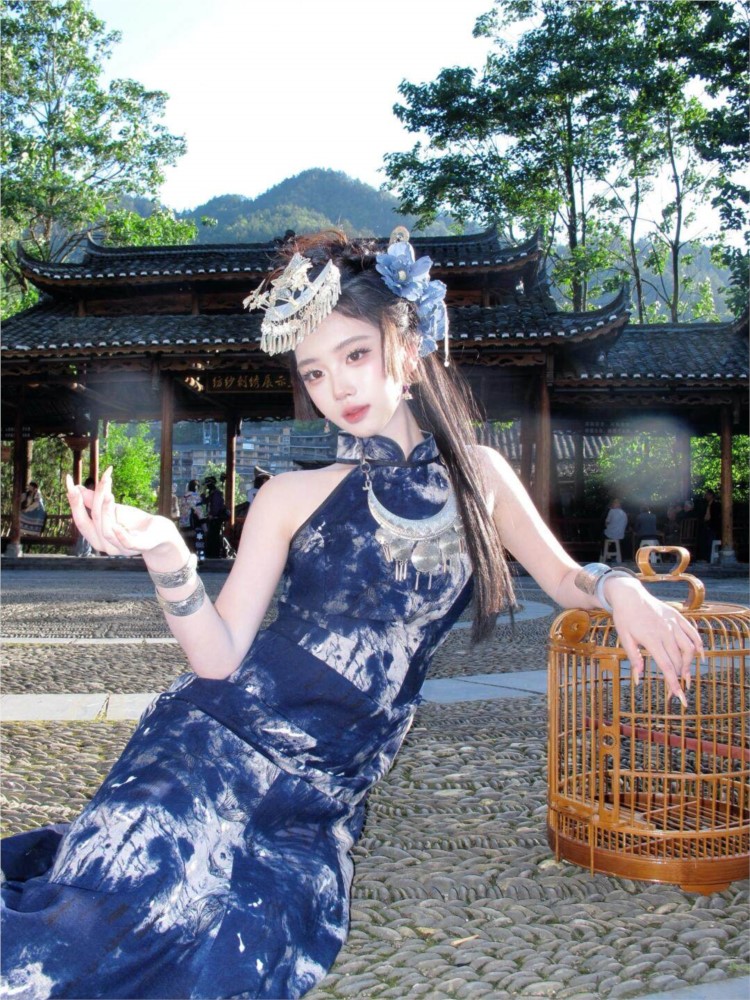 Nouvelle robe batik tendance p - Ethnic Dress Fashion Show avis et prix