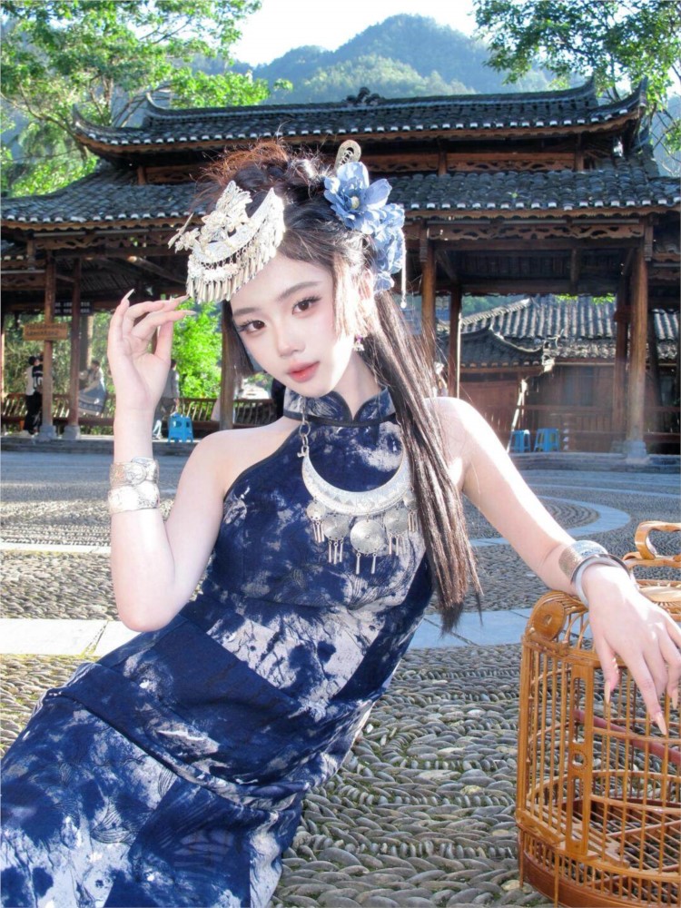 Nouvelle robe batik tendance p - Ethnic Dress Fashion Show avis et prix