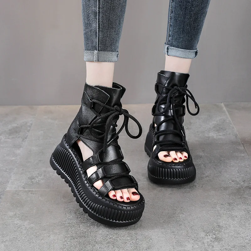 Bottines ethniques en cuir vér - Ethnic Modern Fashion avis et prix