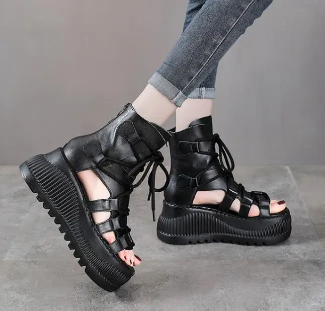 Bottines ethniques en cuir vér - Ethnic Modern Fashion avis et prix