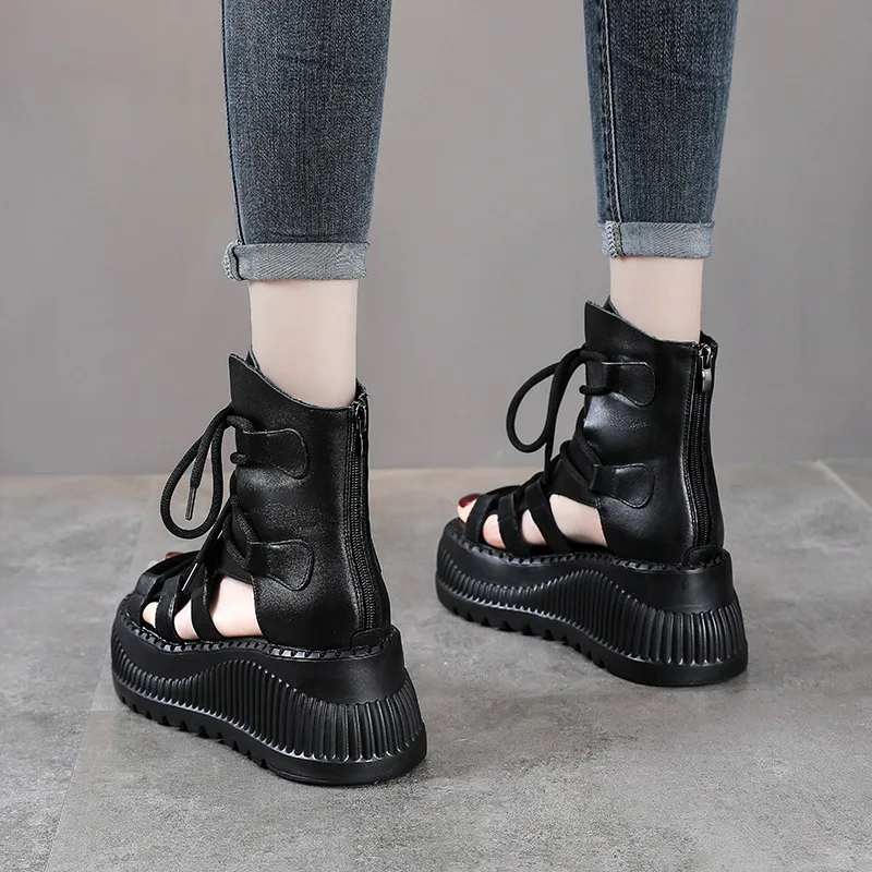 Bottines ethniques en cuir vér - Ethnic Modern Fashion avis et prix