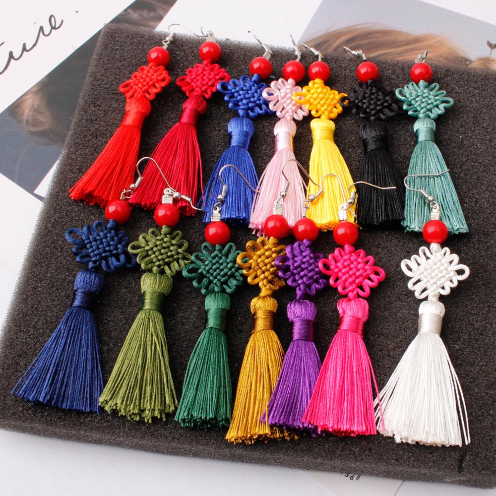 Boucles d'oreilles pendantes Y - Y2K Ethnic Fashion avis et prix
