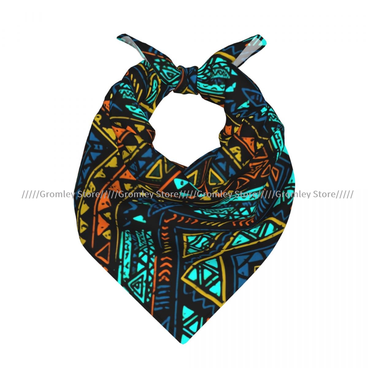 Écharpe carrée ethnique aztèqu - Ethnic Chic Fashion avis et prix
