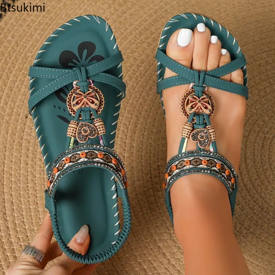 Sandales Bohèmes pour Femmes,  - Ethnic Fashion Dress avis et prix