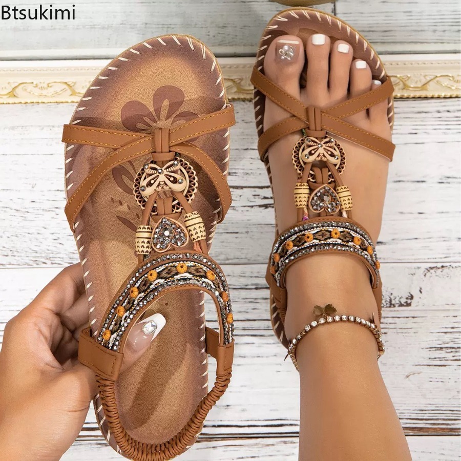 Sandales Bohèmes pour Femmes,  - Ethnic Fashion Dress avis et prix