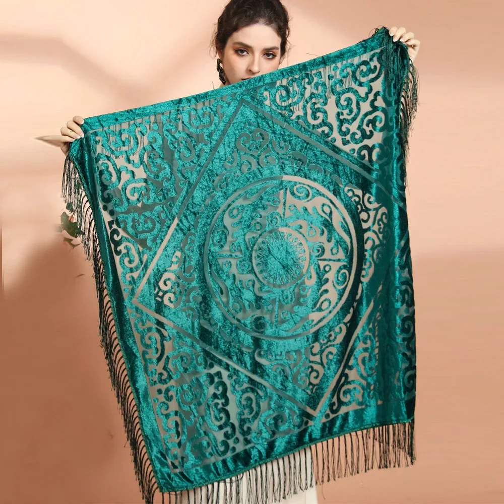 Châle jacquard en velours AW25 - Ethnic Fashion Collection avis et prix