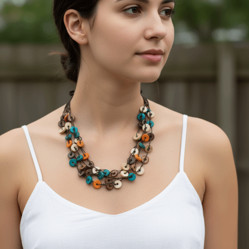 Collier ethnique bohème perlé, - Y2K Ethnic Fashion avis et prix